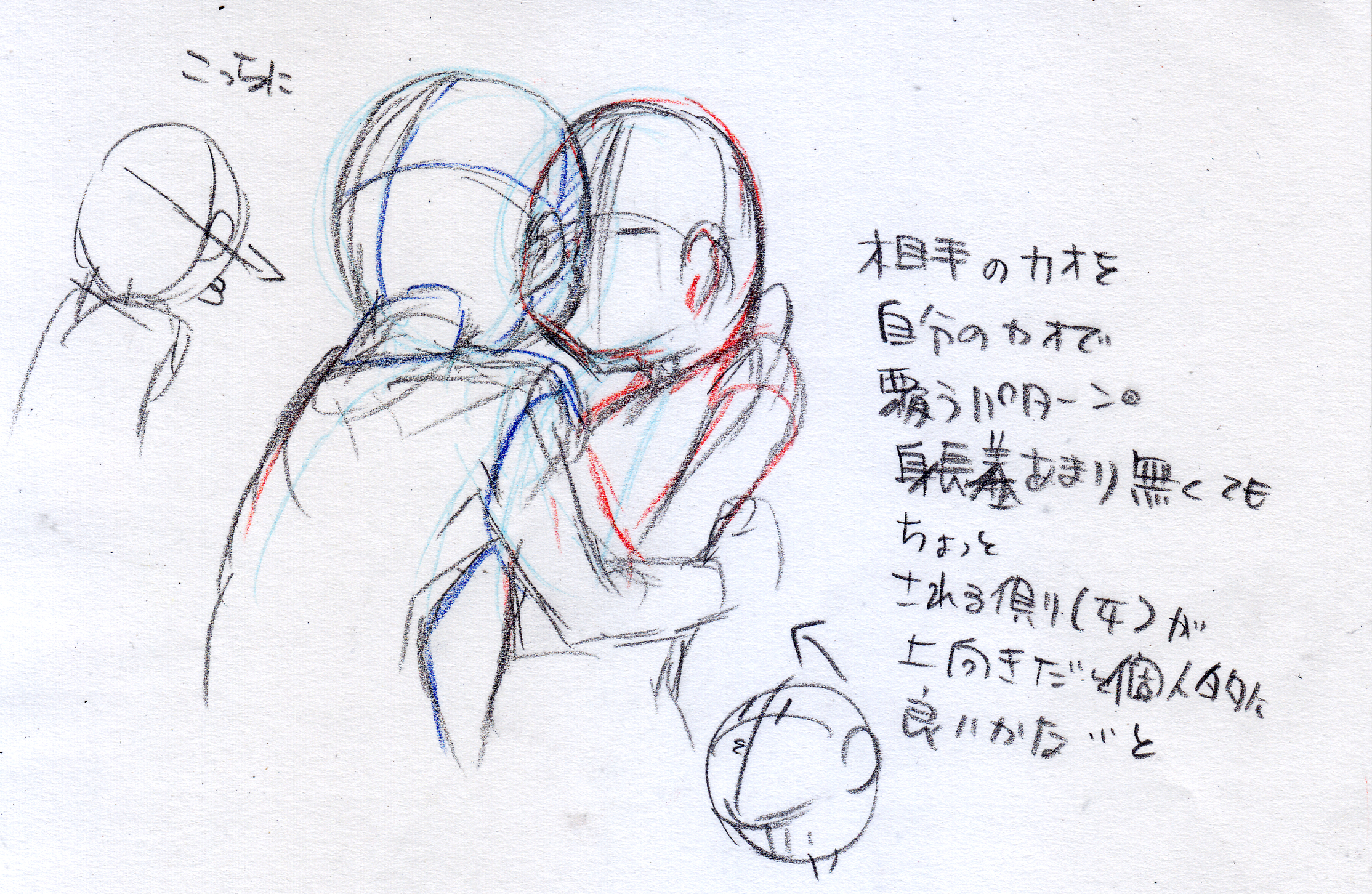 キス の 描き 方